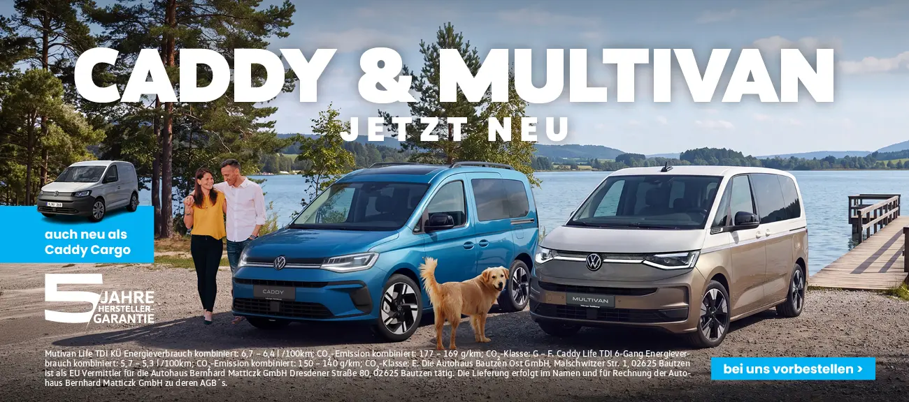 Neuer VW Caddy und Multivan